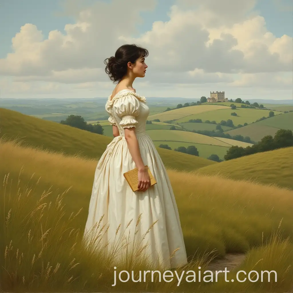 Elizabeth-Bennet-onAI-Art-Prompt-Expansion-Windswept-English-Moor-Holding-a-Weathered-Letter