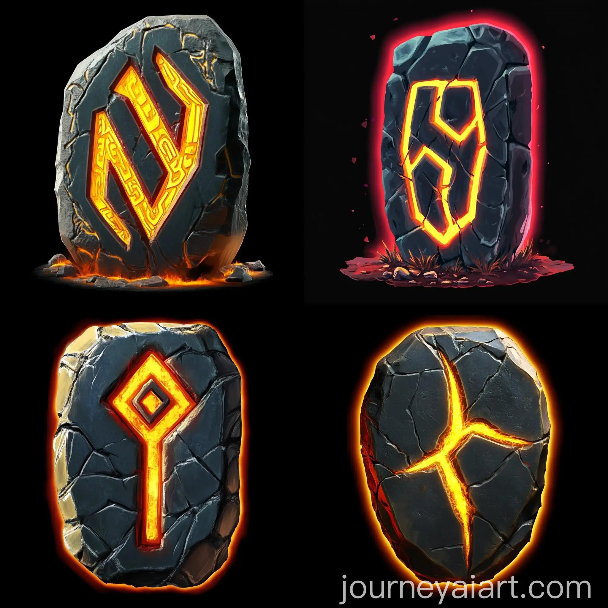 Rune-Stone-Game-Art-Style-on-Black-Background
