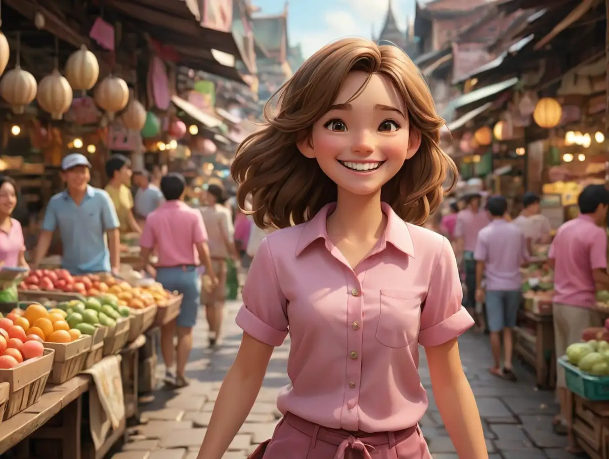 Young-Girl-with-Brown-Hair-Smiling-in-Vibrant-Thai-Food-Market