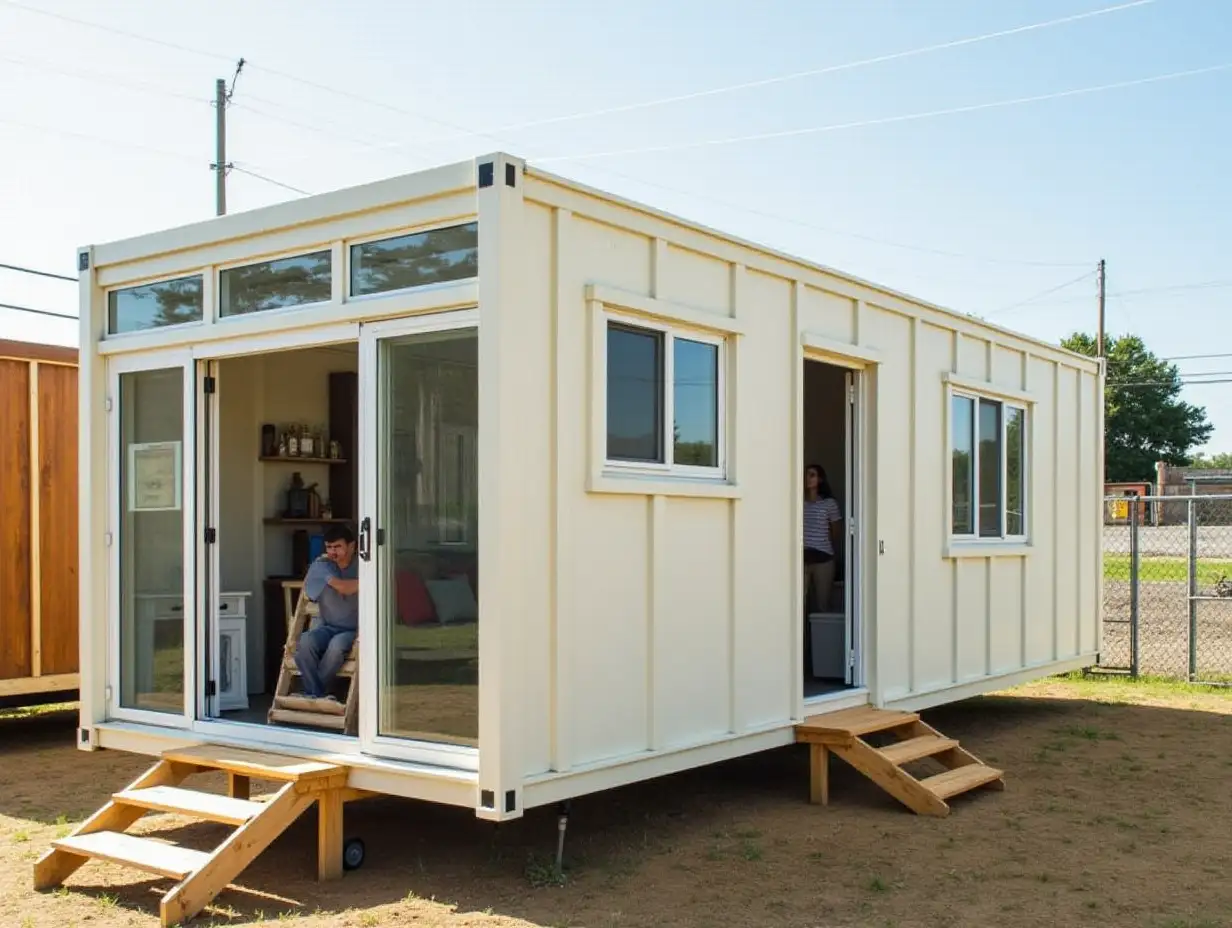 Couple Builds Containers House in 15 Minutes