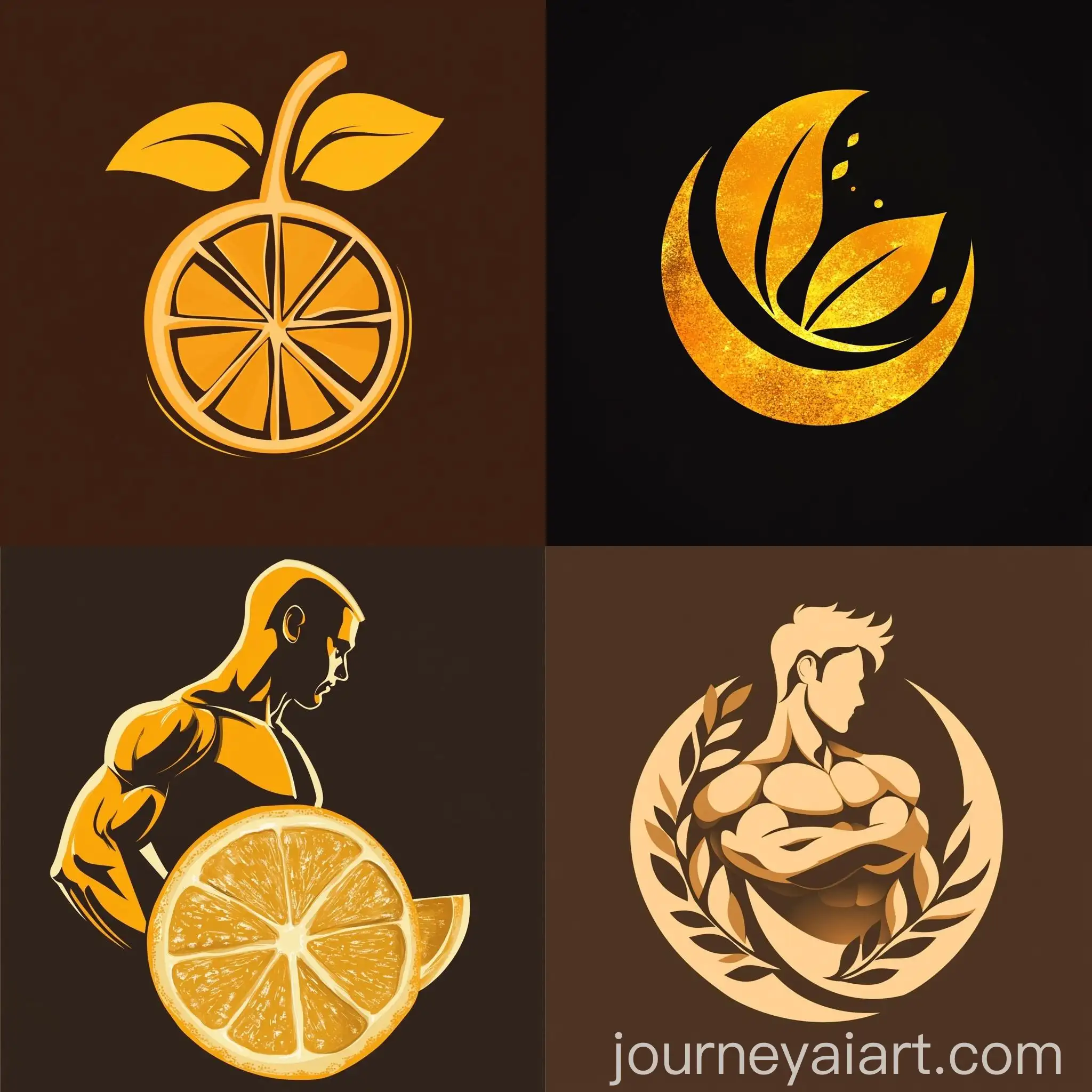 Elegant-Logo-Design-for-Personal-Trainer-and-Gym-with-Gold-and-Orange-Accents
