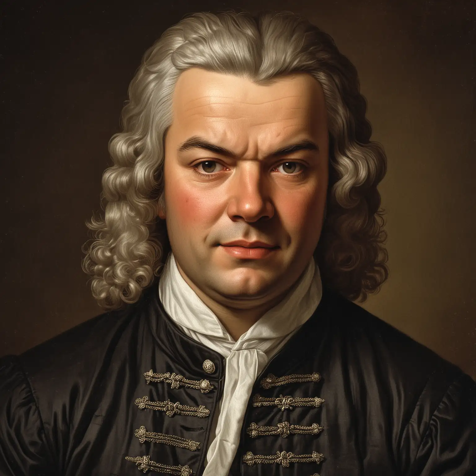 Johann Sebastian Bach as a Soccer Player Portrait