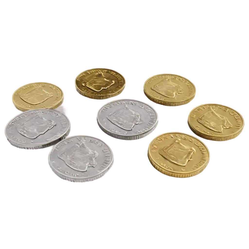 HighQuality-PNG-Image-of-Dollar-Coins-for-Versatile-Applications