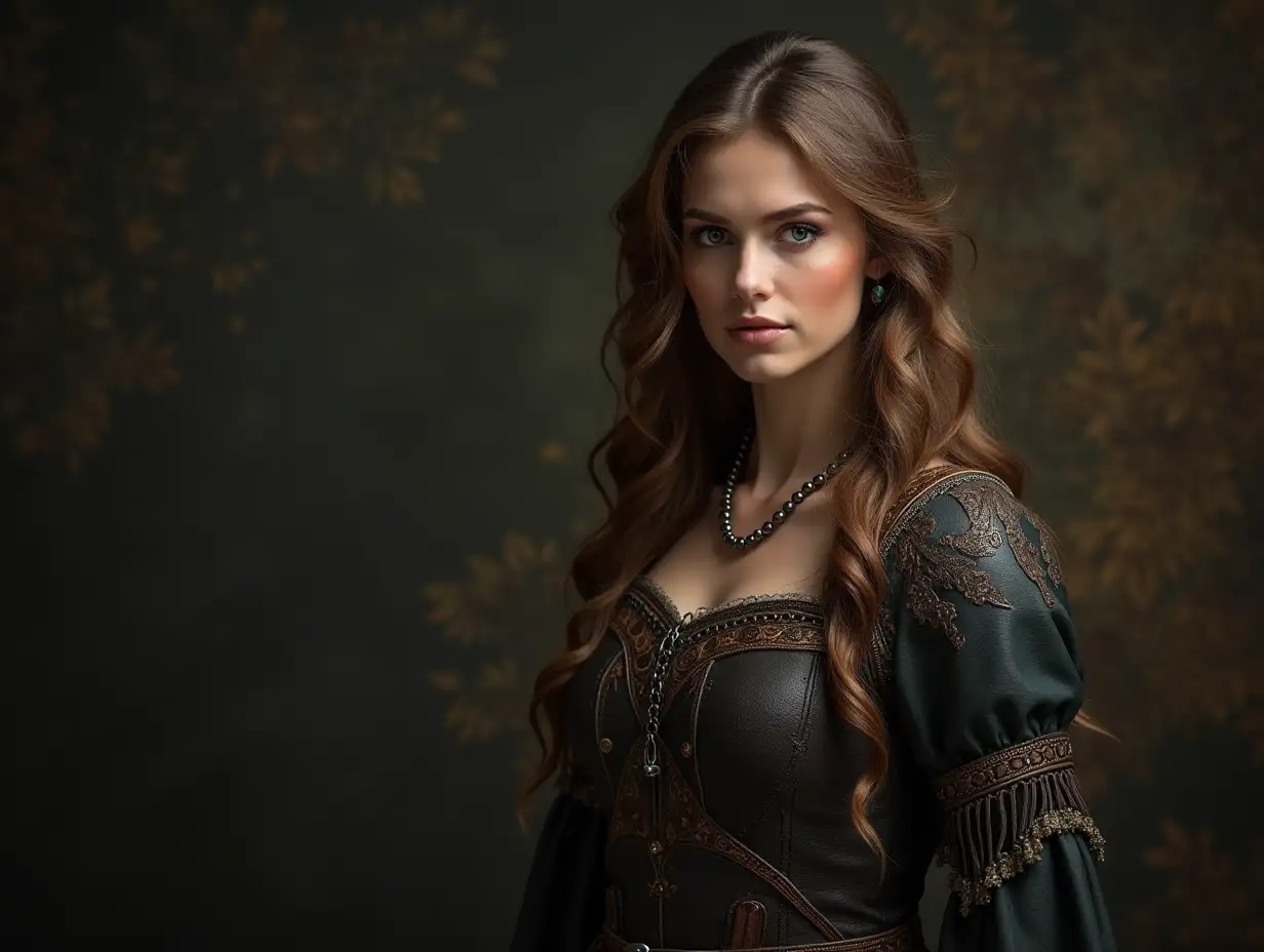 Medieval-Woman-Portrait-in-4K-Widescreen-Wallpaper