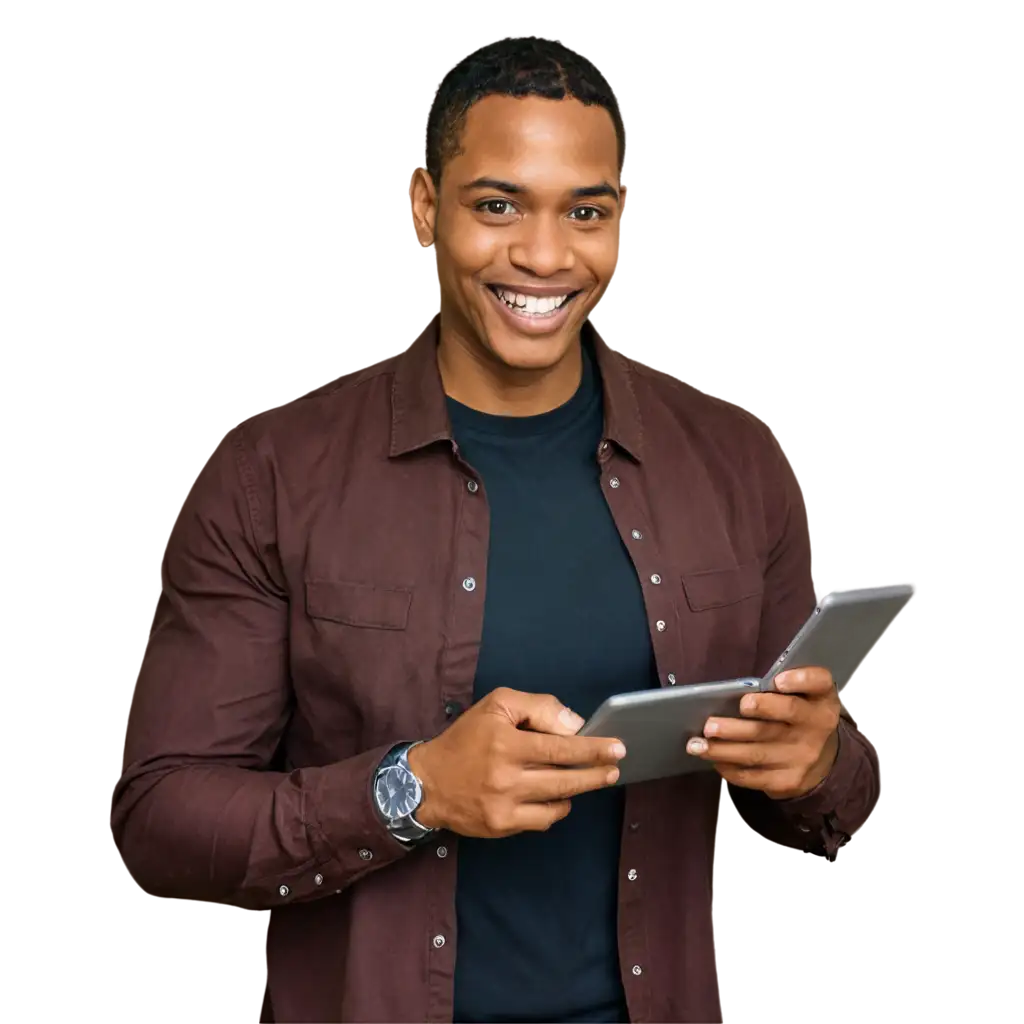 Happy-African-American-Man-Creating-Online-Company-PNG-Image-Concept