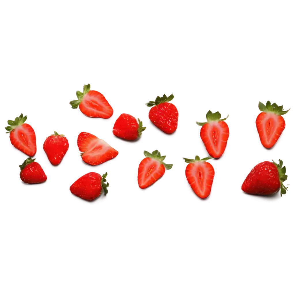 Fresh-Slices-of-Strawberry-PNG-HighQuality-Transparent-Image-for-Versatile-Use