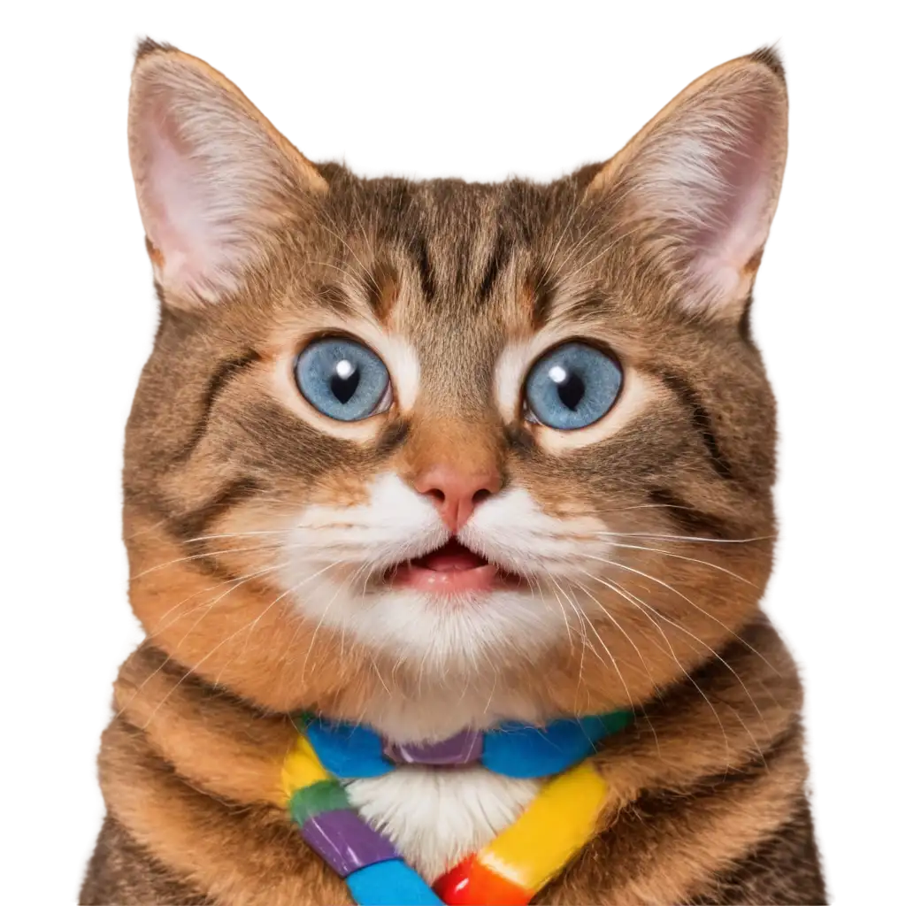 Happy-Cat-PNG-with-a-Big-Smile-in-a-Multicolored-Park-HighQuality-Image-for-Versatile-Use