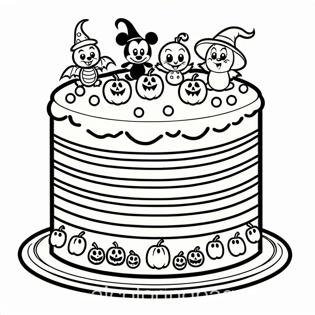 Disney-Halloween-Cake-Coloring-Page-for-Kids