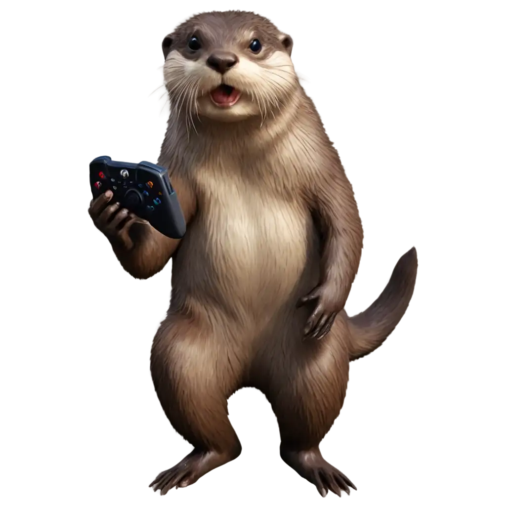 Gamer-Otter-PNG-Playful-Otter-Character-in-Gaming-Theme