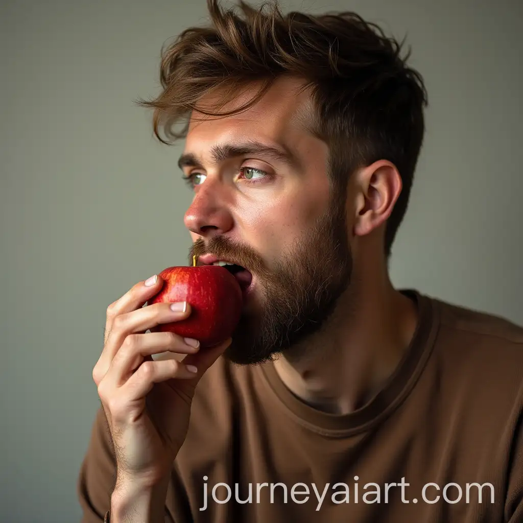 Man-Eating-Apple-in-Square-Aspect-Ratio