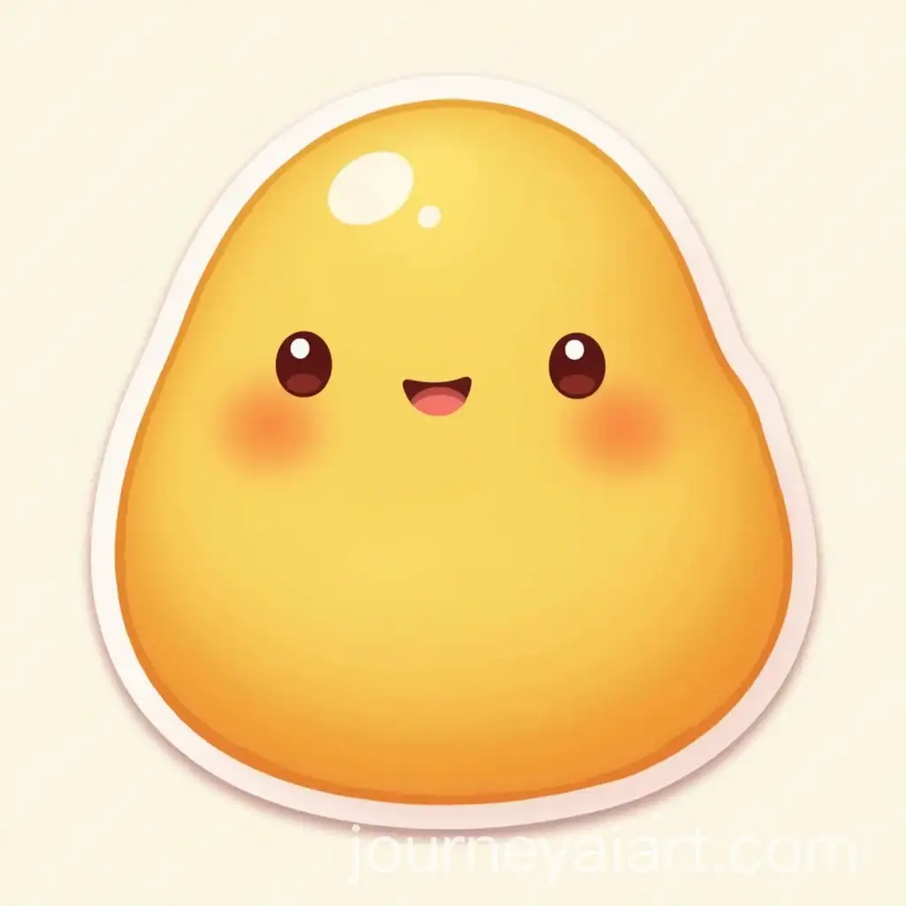 Delightful-Mango-Mochi-Sticker-Design