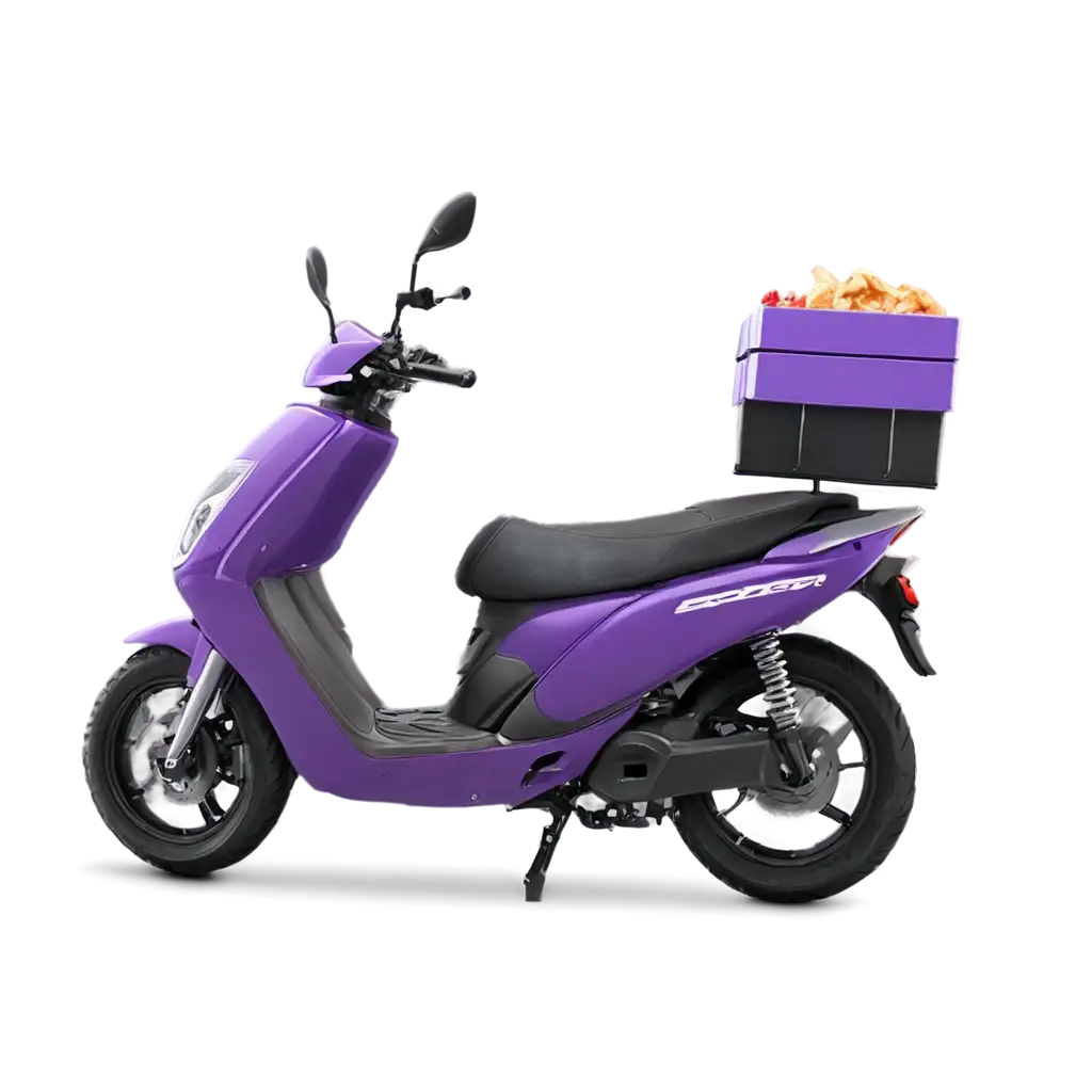 CG-Honda-Motorbike-with-iFood-Delivery-Box-Purple-PNG-Image