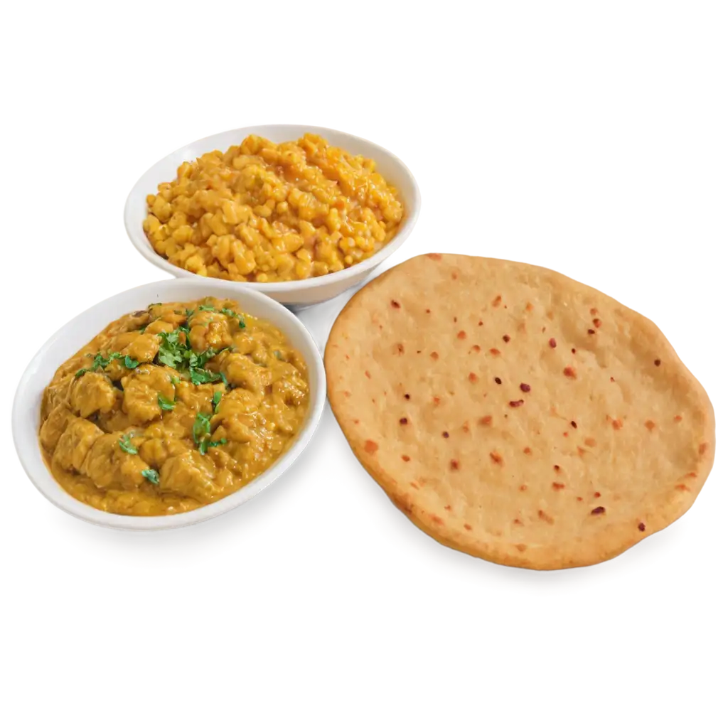 Delicious-Smash-Potato-Bharta-with-Daal-Mash-Fry-and-Chapati-PNG-Image-for-Culinary-Creations