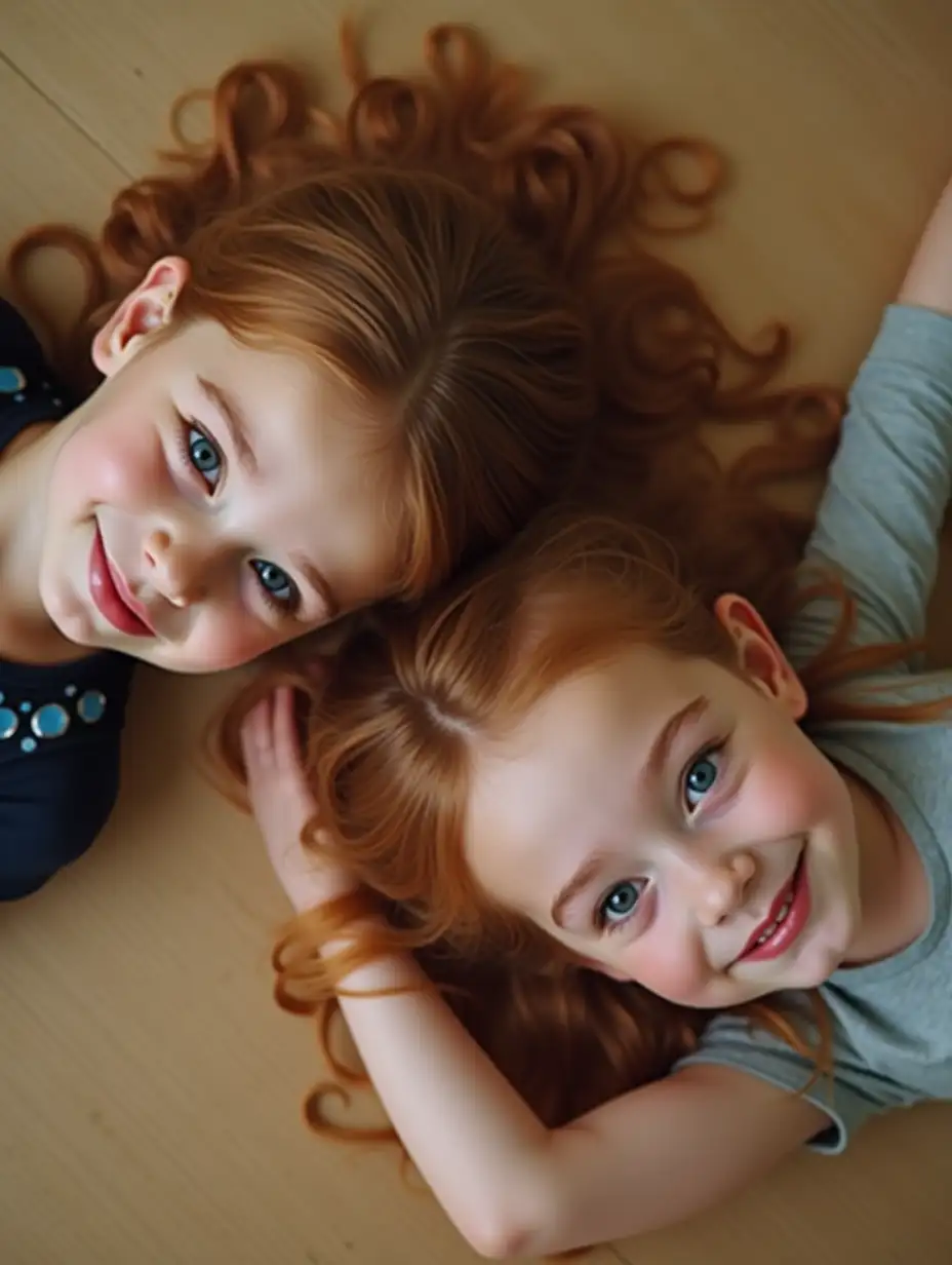 Two-12YearOld-Girls-in-Dance-Studio-with-Auburn-Hair-and-Leotards