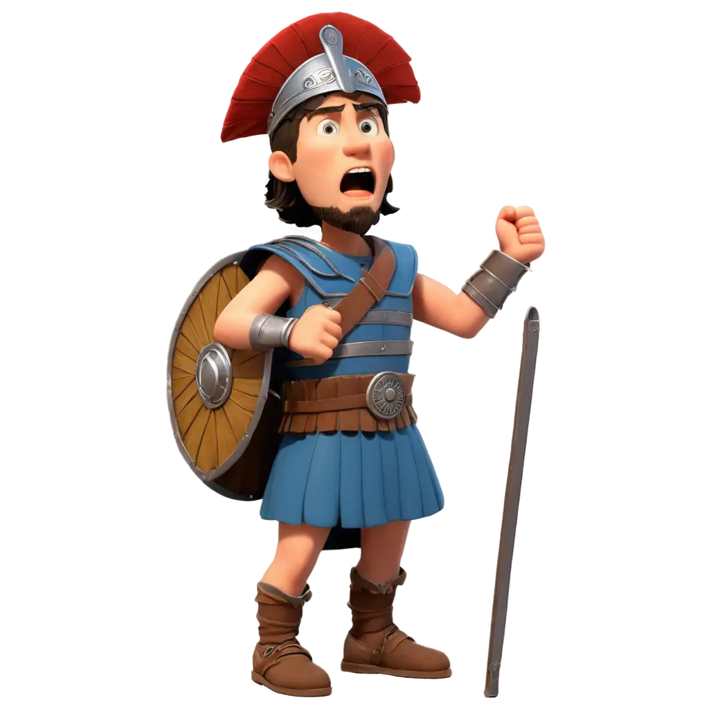 Animated-Cartoon-of-a-Roman-Soldier-Screaming-PNG-Image