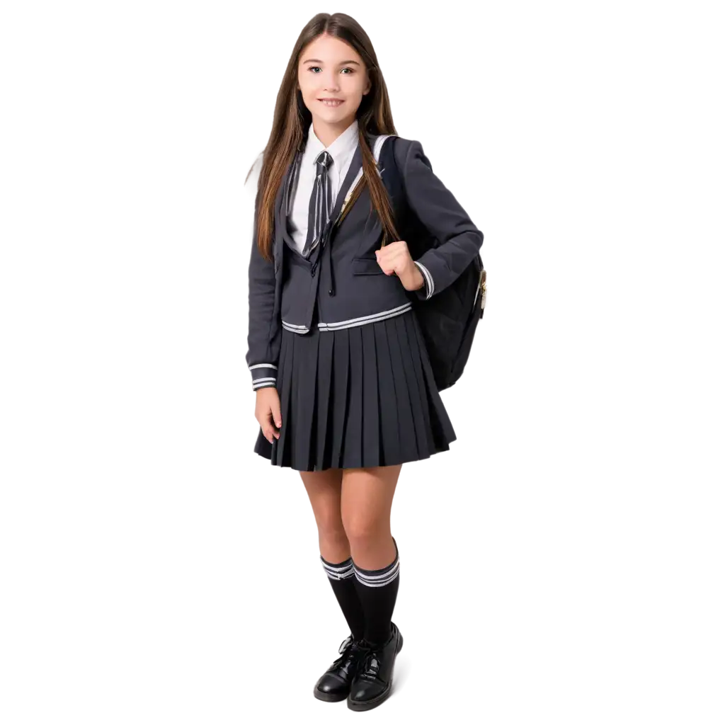 HighQuality-School-Girl-PNG-Image-for-Diverse-Applications