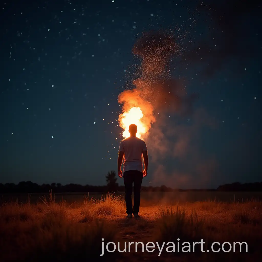 Man-Burning-in-a-Field-of-Stars-Surreal-Photography-Concept