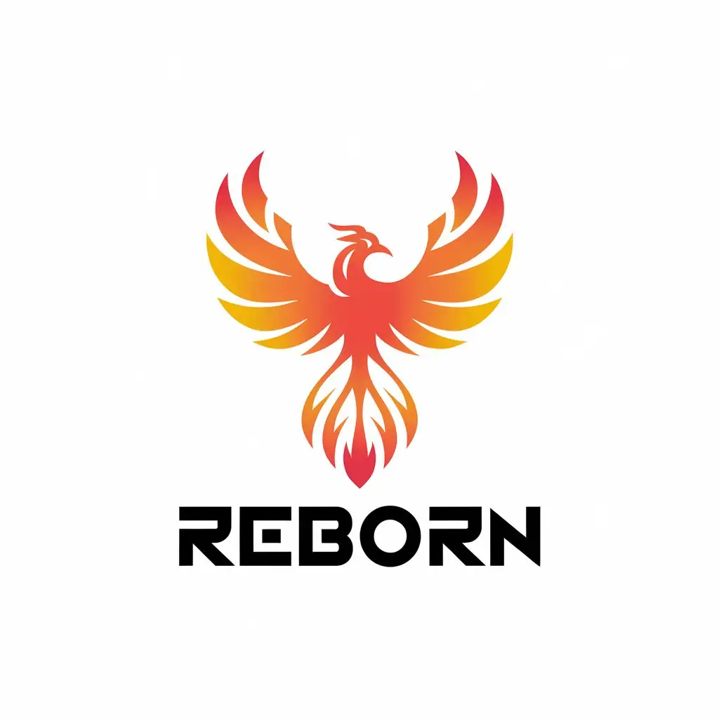 LOGO Design for Reborn Vector Art with Text and Symbol on Clear Background