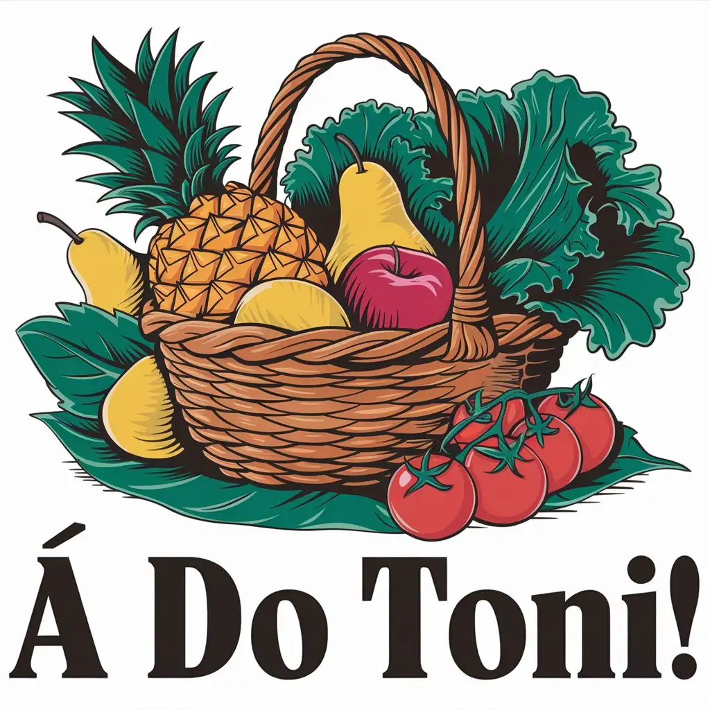 LOGO Design for do Toni Fresh Basket with Tropical Fruits and Vegetables