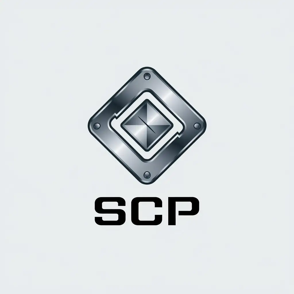 LOGO Design for SCP Stainless Steel Diamond Shape with Inward Arrows