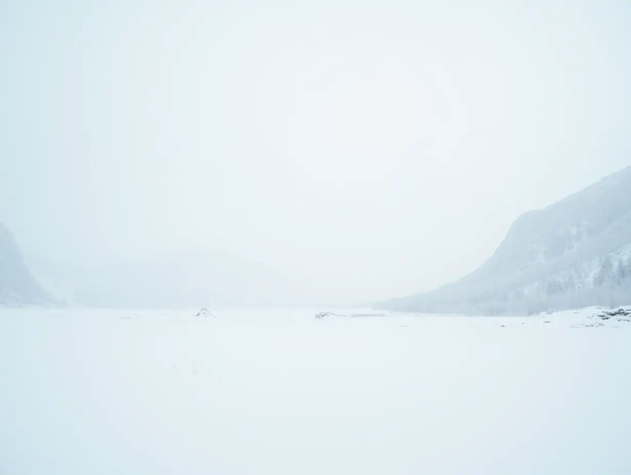 Minimalist-Norwegian-Snowy-Field-Landscape