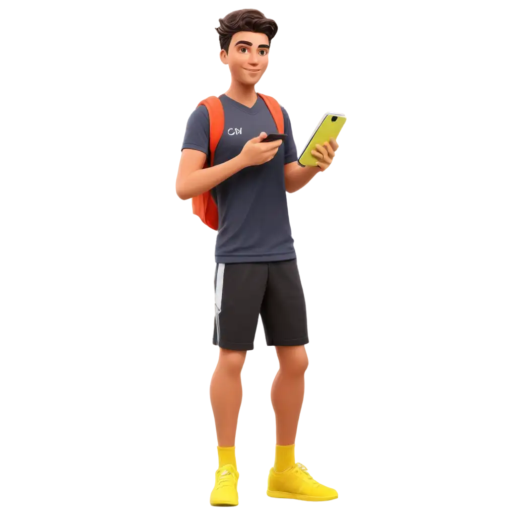 Animated-Futsal-Player-with-Map-PNG-Sporty-Vibrant-Design-for-Futsal-Locations