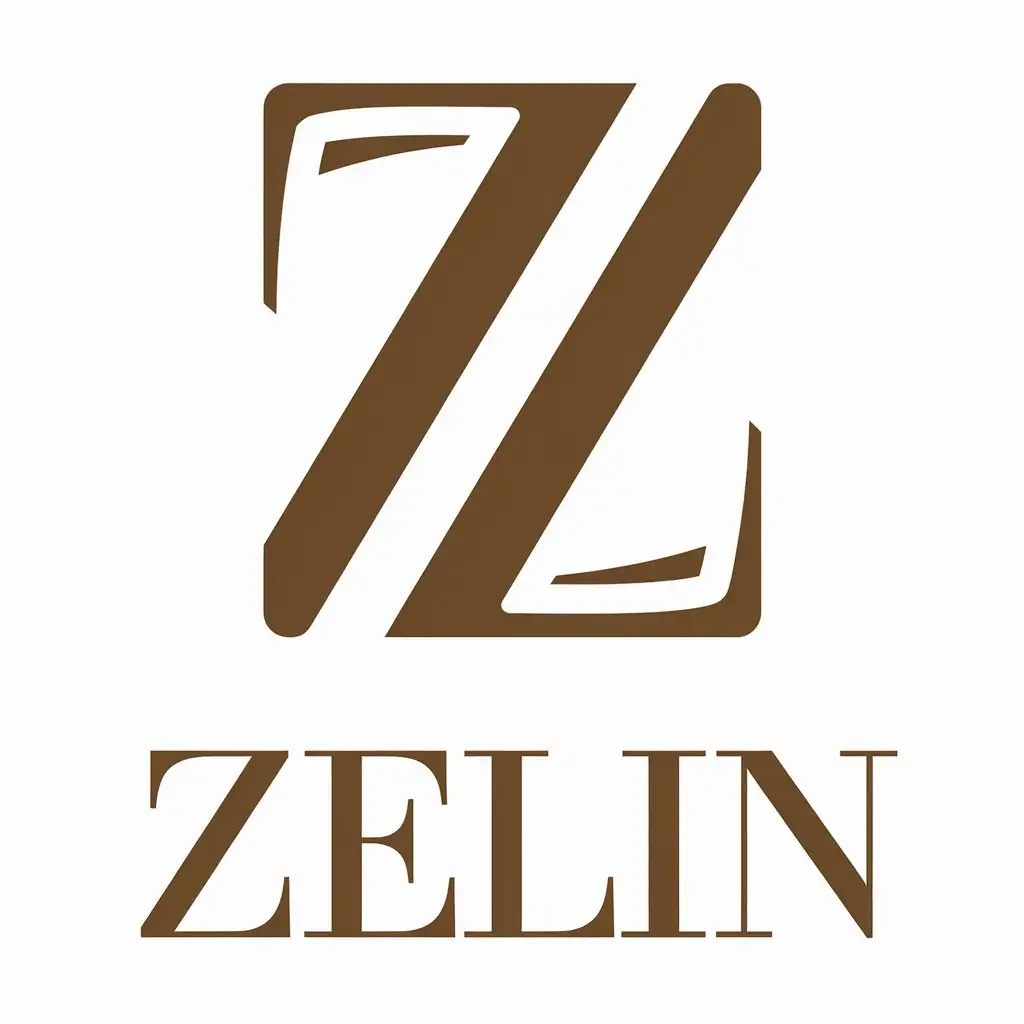 a vector logo design,with the text "ZELIN", main symbol:ZL,Moderate,be used in Retail industry,clear background