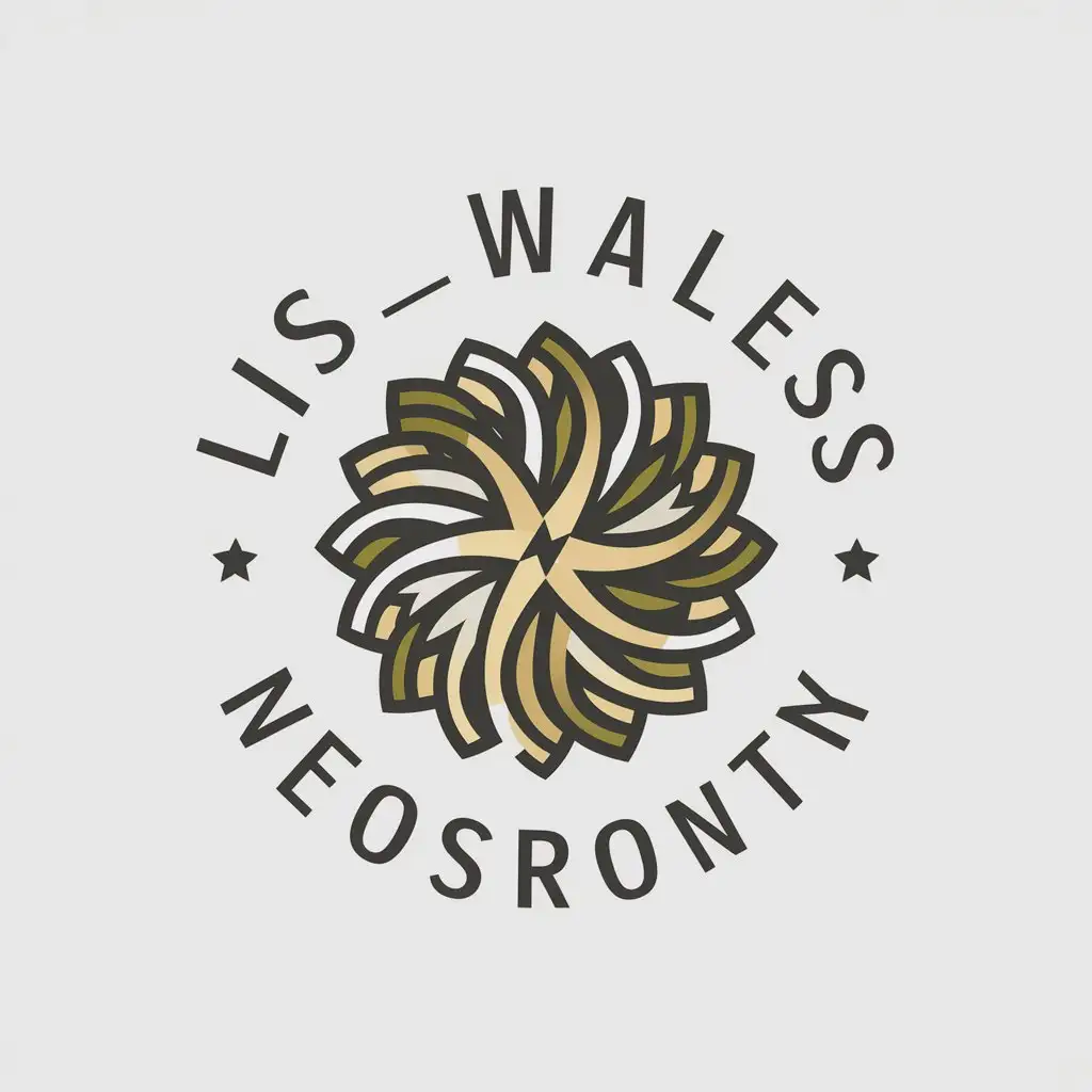 a vector logo design,with the text "Lis_Wales", main symbol:52TooSaints,complex,be used in Internet industry,clear background