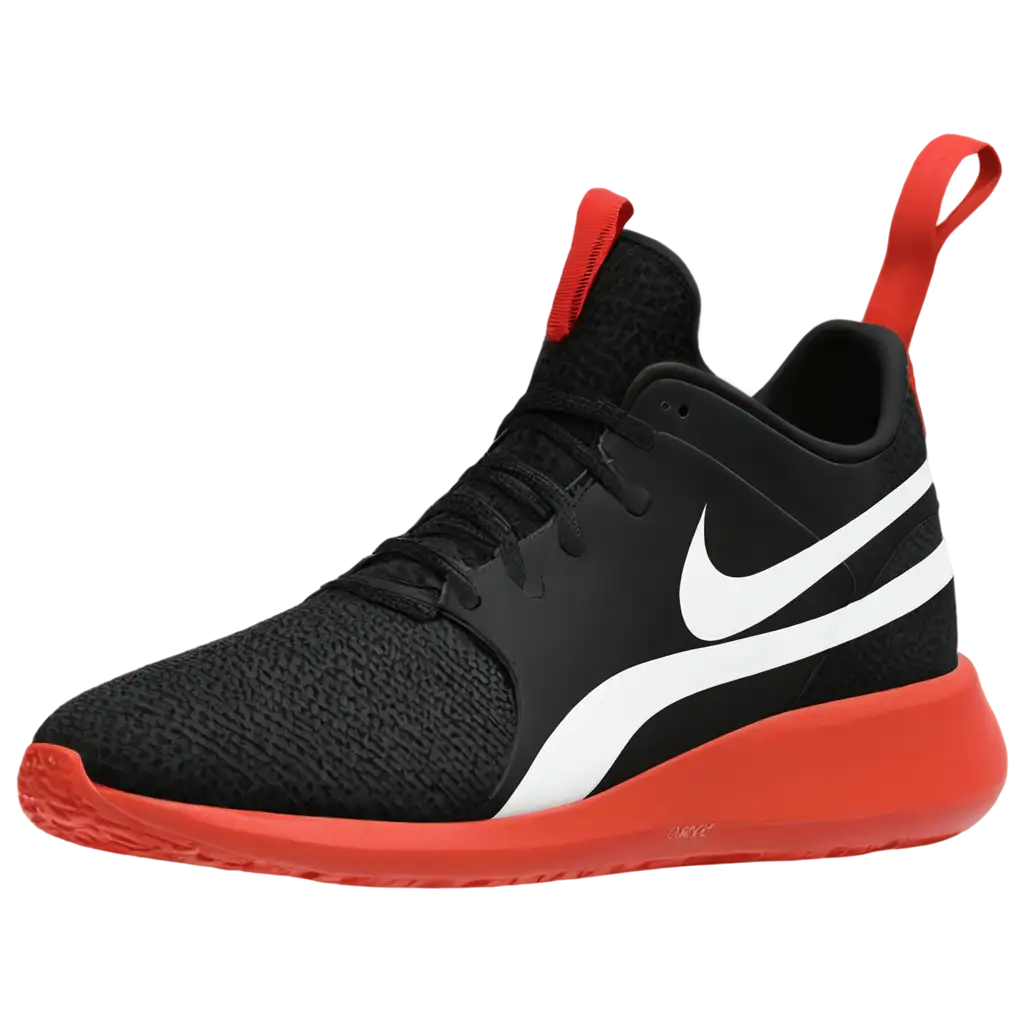 Stylish-Nike-Adidas-Sports-Shoe-PNG-with-Vibrant-Red-Black-and-White-Design-for-Web-Print-Use