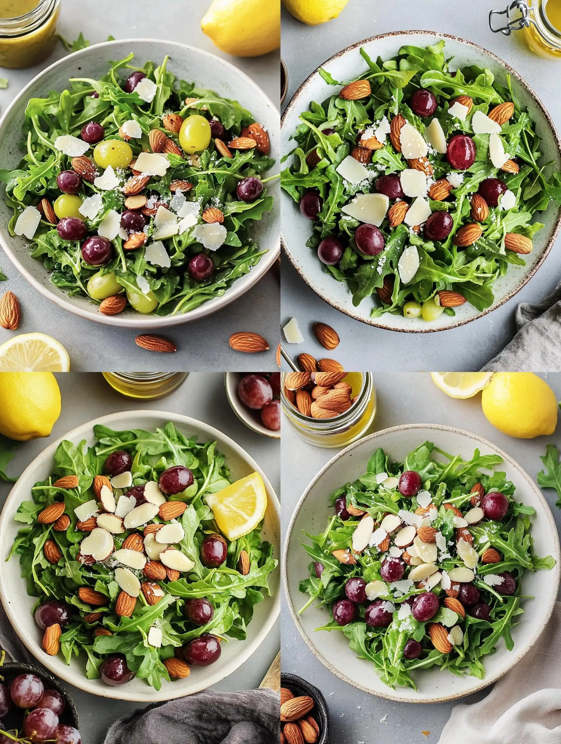 Colorful-Salad-with-Arugula-Roasted-Almonds-and-Red-Grapes