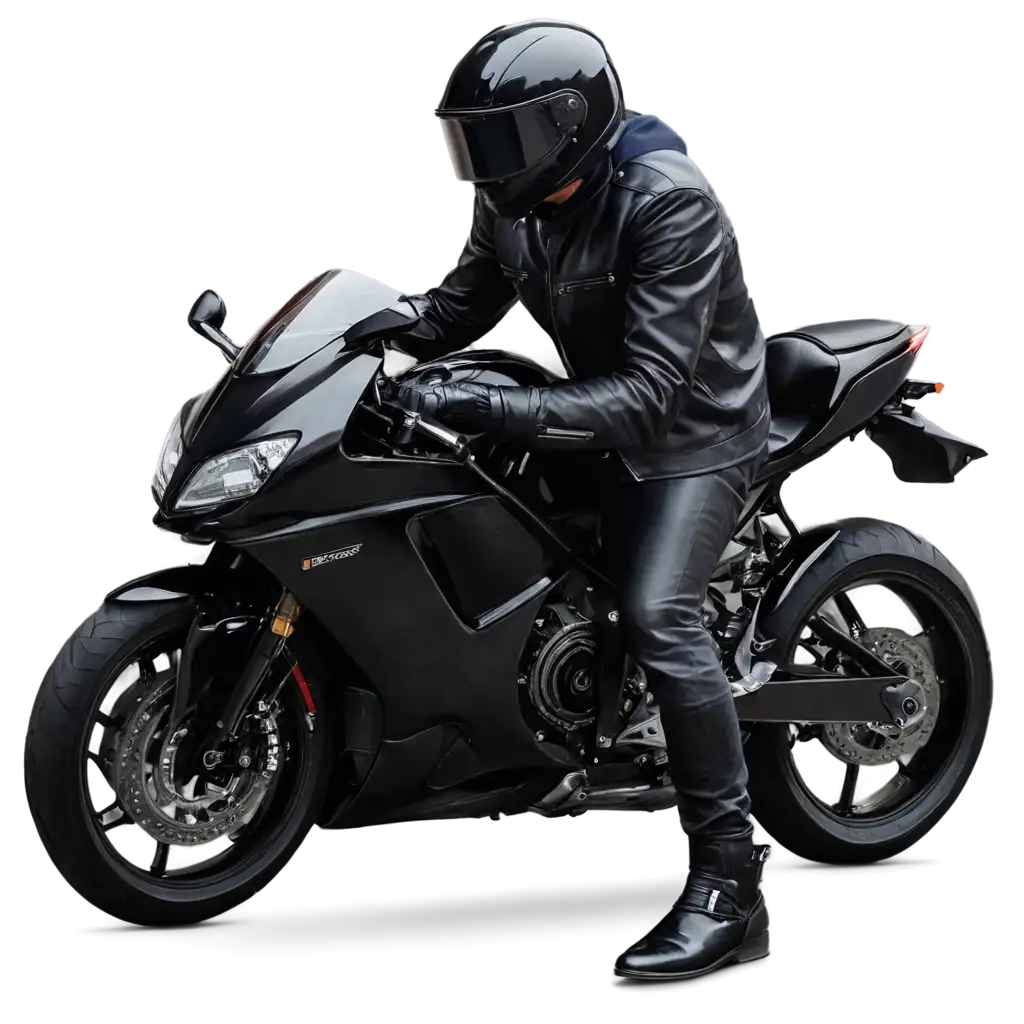 Sleek-Black-Heavy-Bike-PNG-Image-with-Mysterious-Rider-Perfect-for-Digital-Art-Design