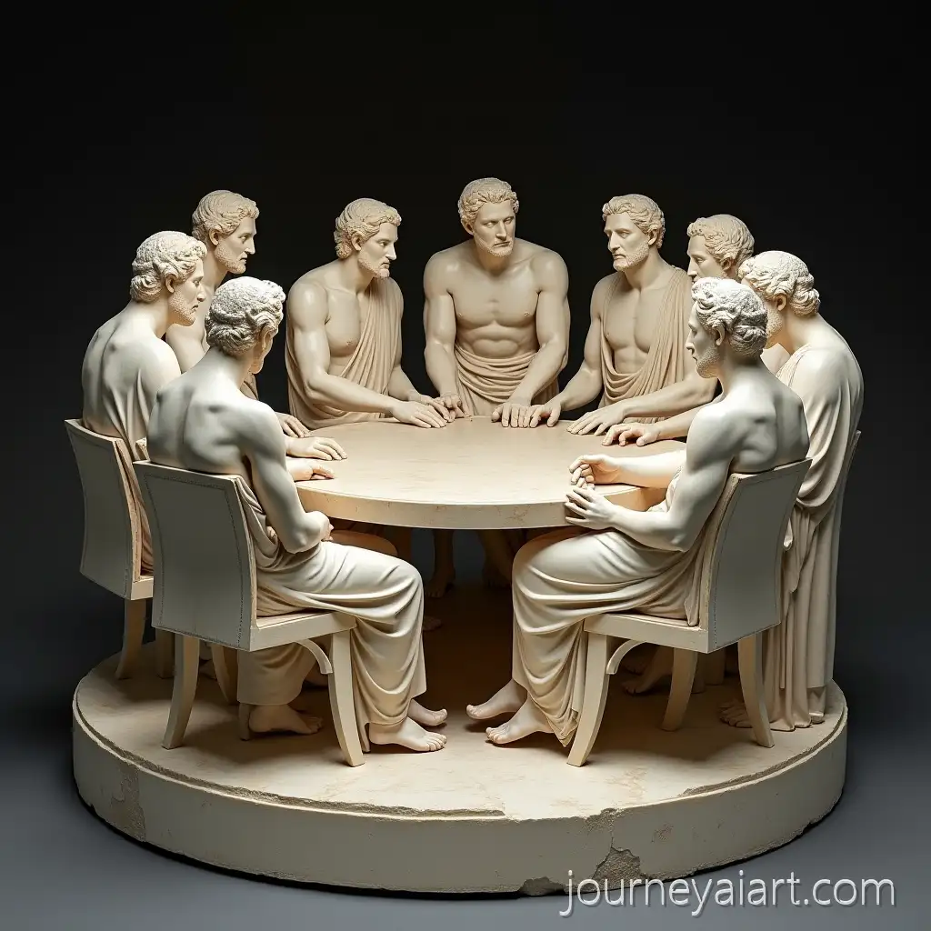 LifeSized-Classical-Marble-Sculpture-of-CarthCarthaginian-Council-Sculptureaginian-Political-Council-Before-War