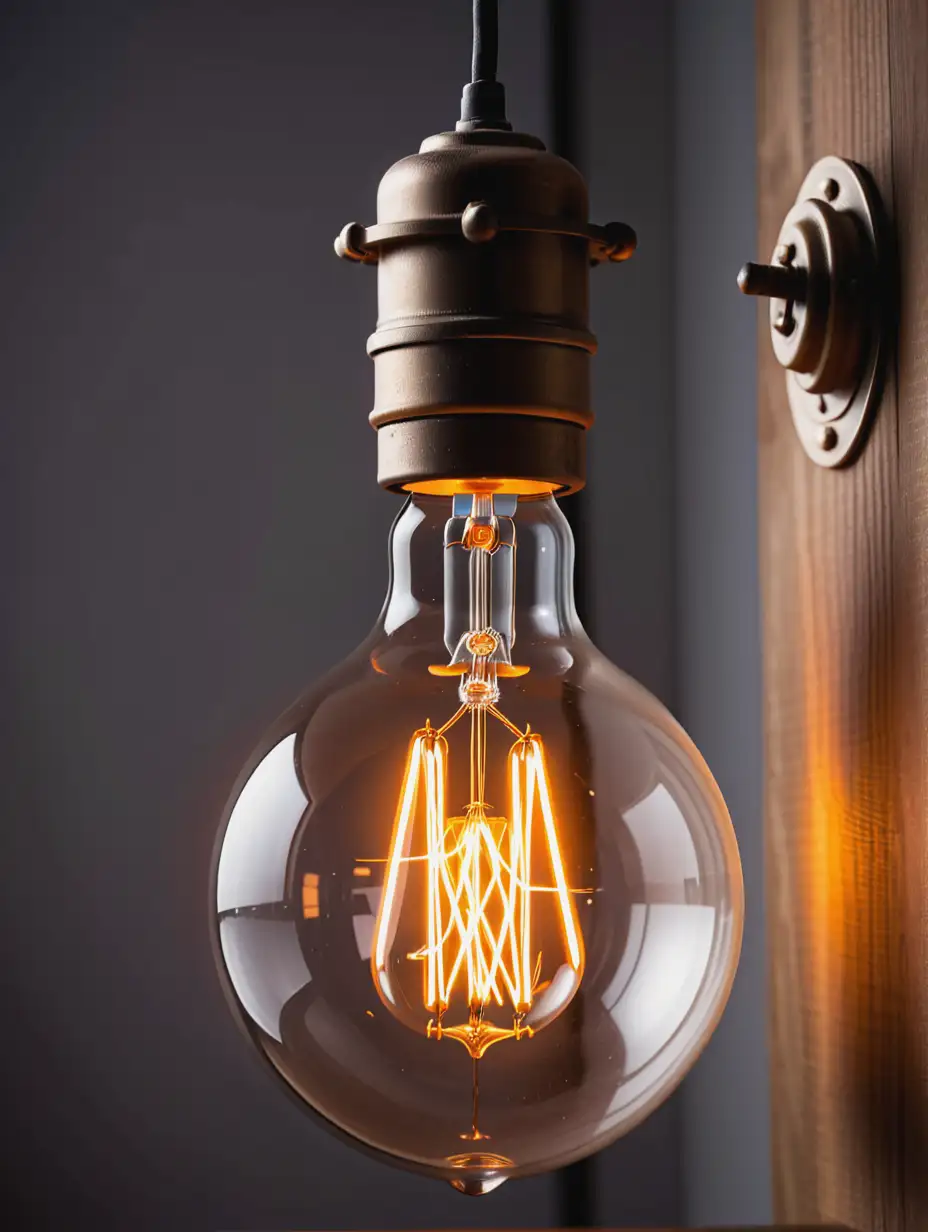 Elegant-Vintage-Light-Bulb-with-Intricate-Filament-Design