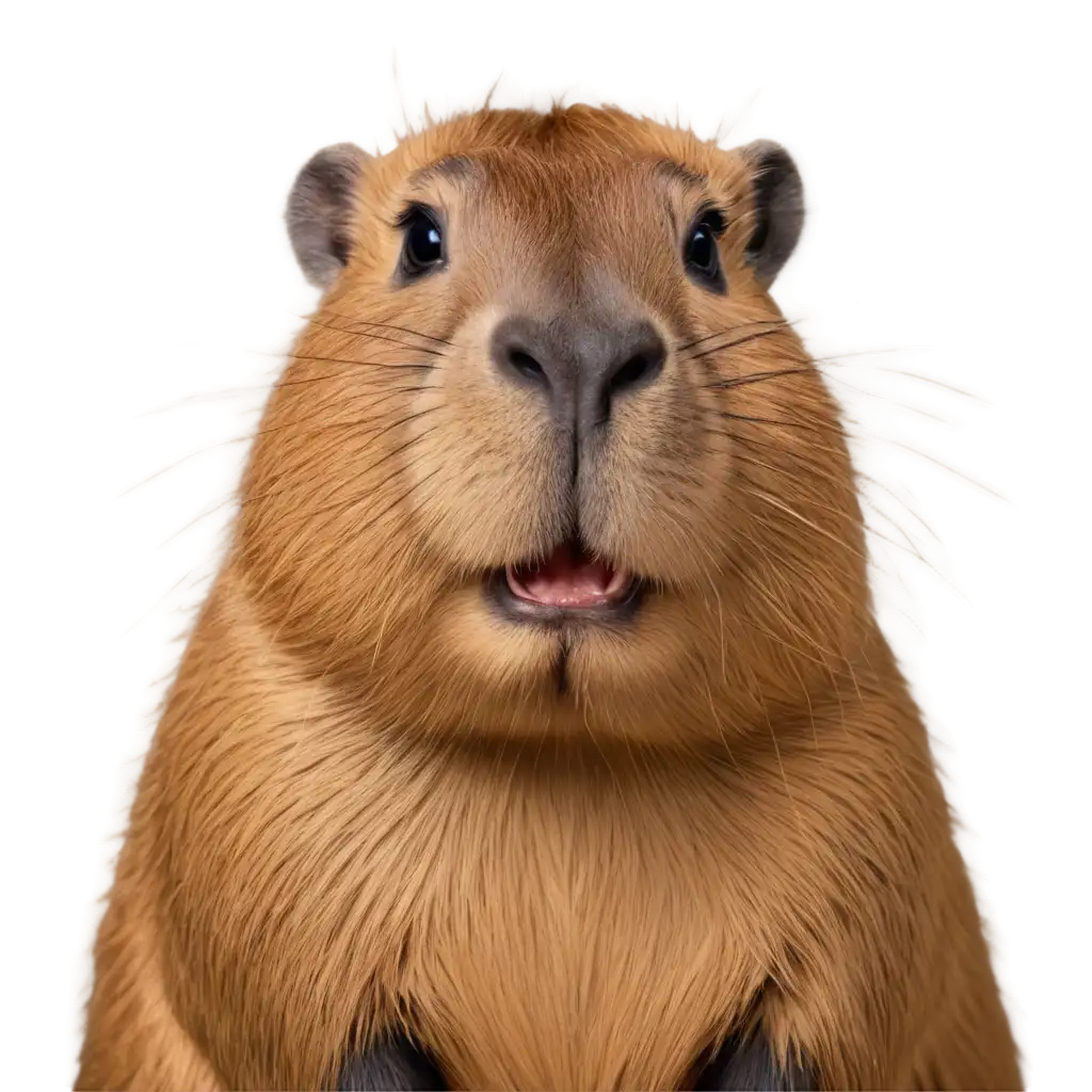 Smiling-Capybara-PNG-Image-for-Creative-and-Fun-Designs