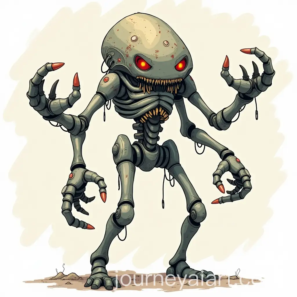 Dynamic-Illustration-of-a-FourArmed-Mutant-in-a-Futuristic-Setting