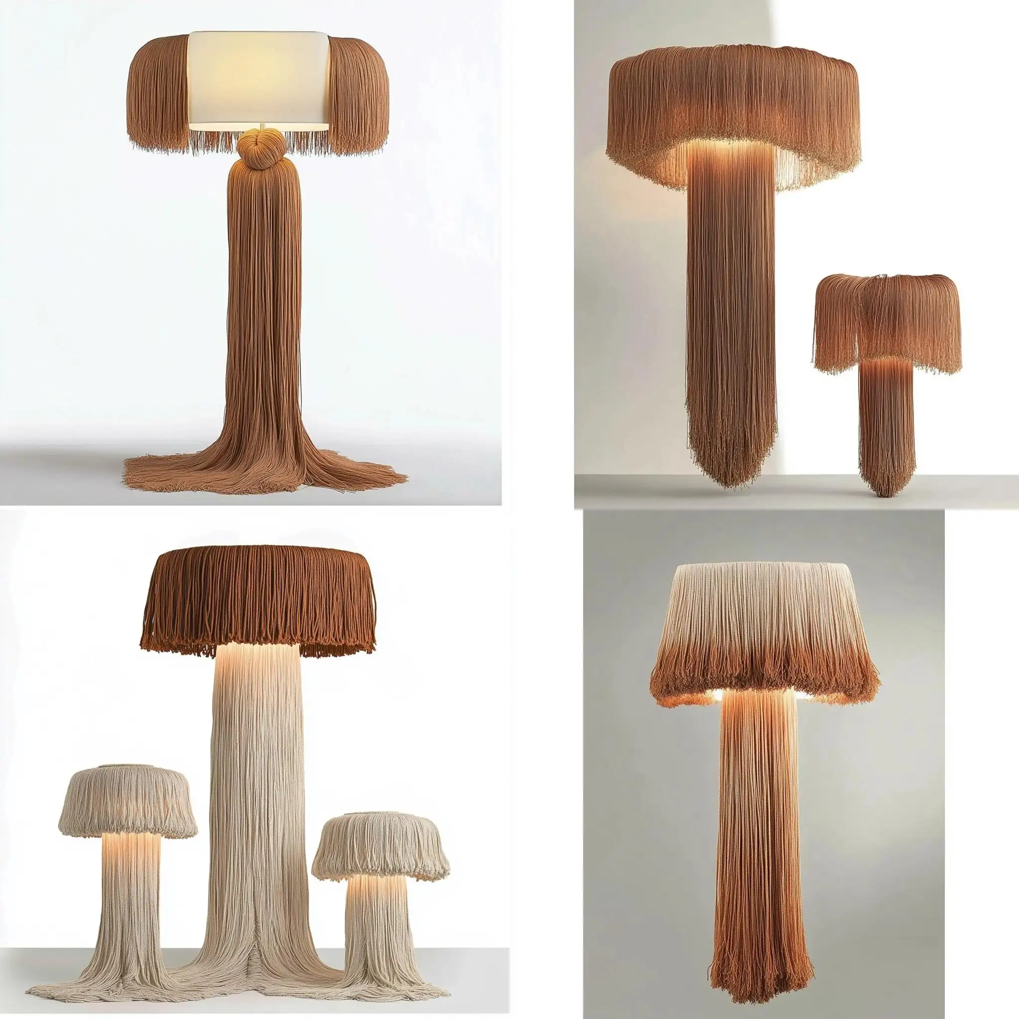 Contemporary-Fringes-and-Knots-Lamps-in-Abstract-Setting