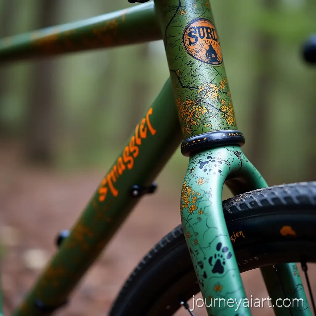 Custom-Painted-Surly-Straggler-Touring-Bike-on-OffRoad-Trail