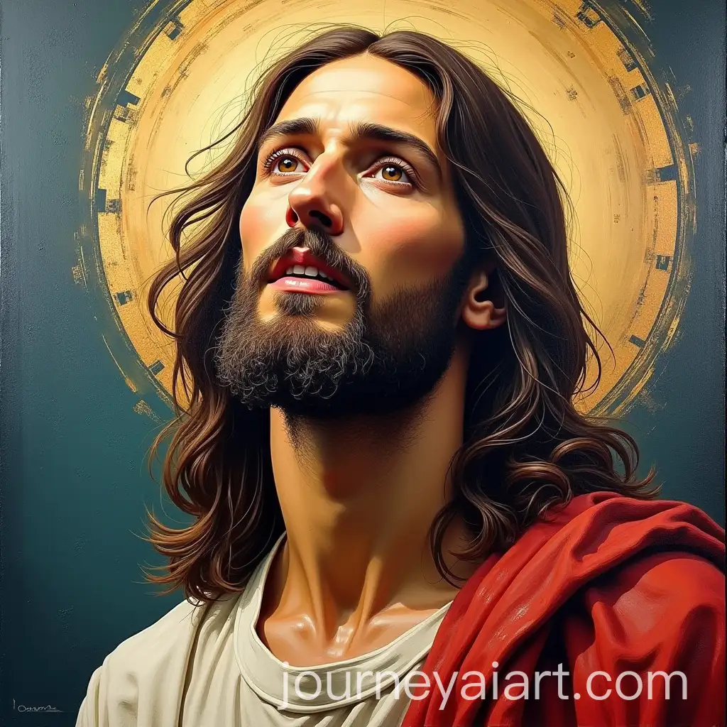 Abstract-Oil-Painting-Portrait-of-Jesus-Christ-with-Artistic-Texture-and-3D-Effect