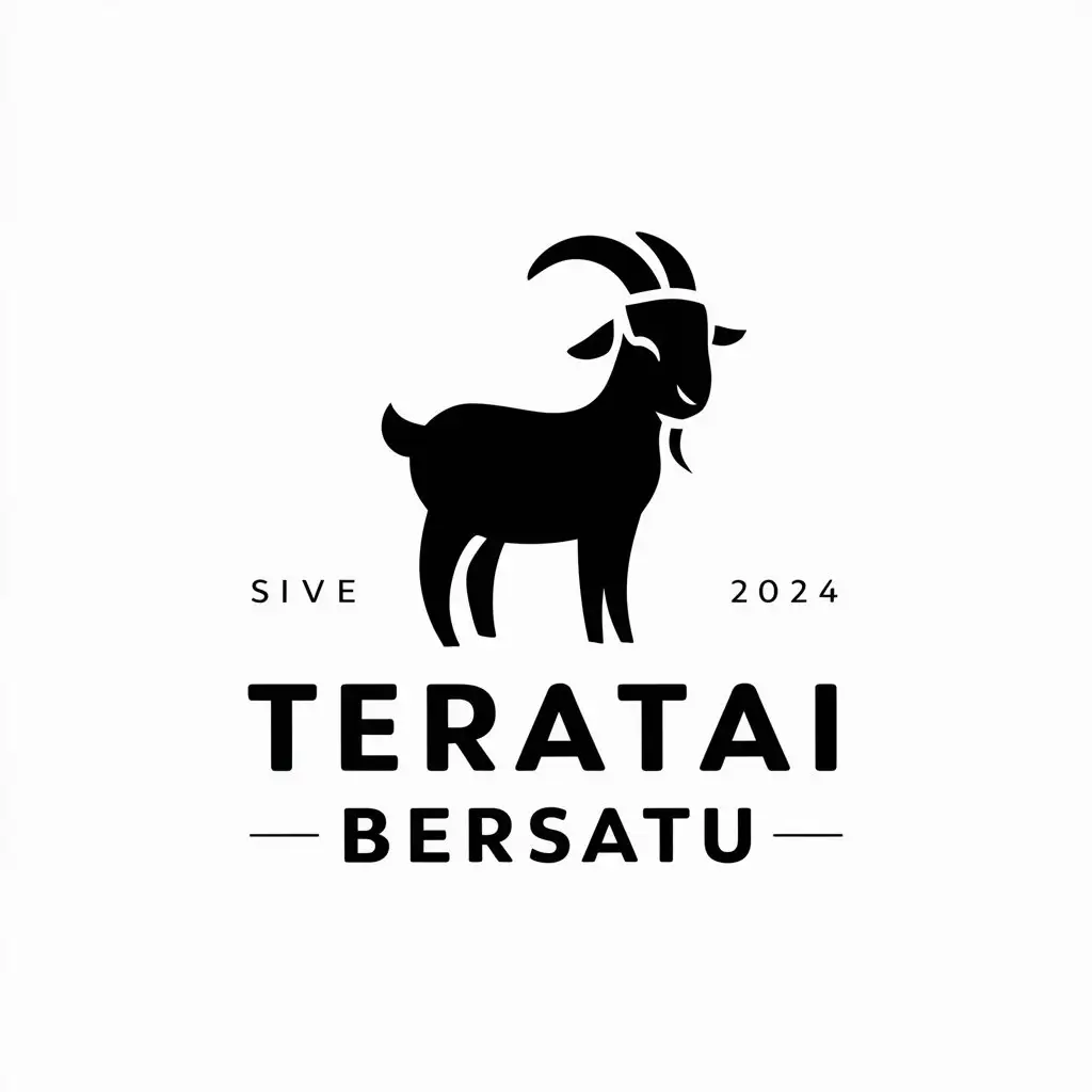 LOGO-Design-for-Teratai-Bersatu-Elegant-Vector-Logo-with-Goat-Symbol-for-Animals-Pets-Industry