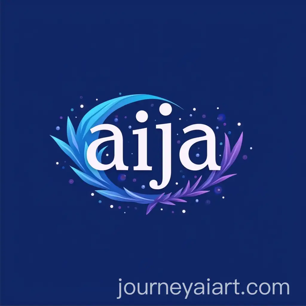 Aija-Photography-Logo-with-Sea-and-Blue-White-Purple-Colors