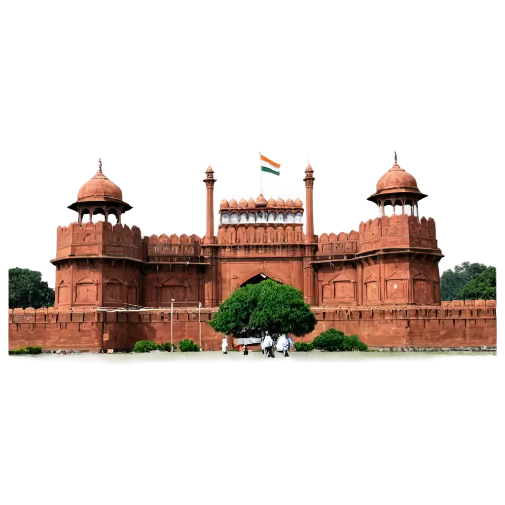 Explore-the-Majestic-Red-Fort-Delhi-A-Stunning-PNG-Representation