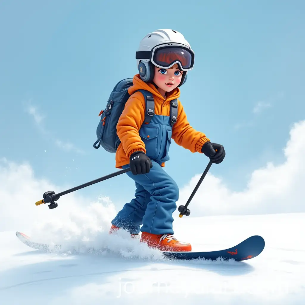 Teenage-Boy-Skiing-in-Tel-Aviv-Work-Shirt