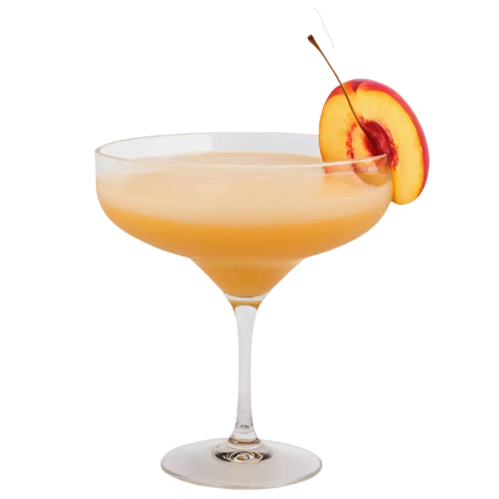 Exquisite-White-Peach-Whiskey-Sour-Cocktail-PNG-Image