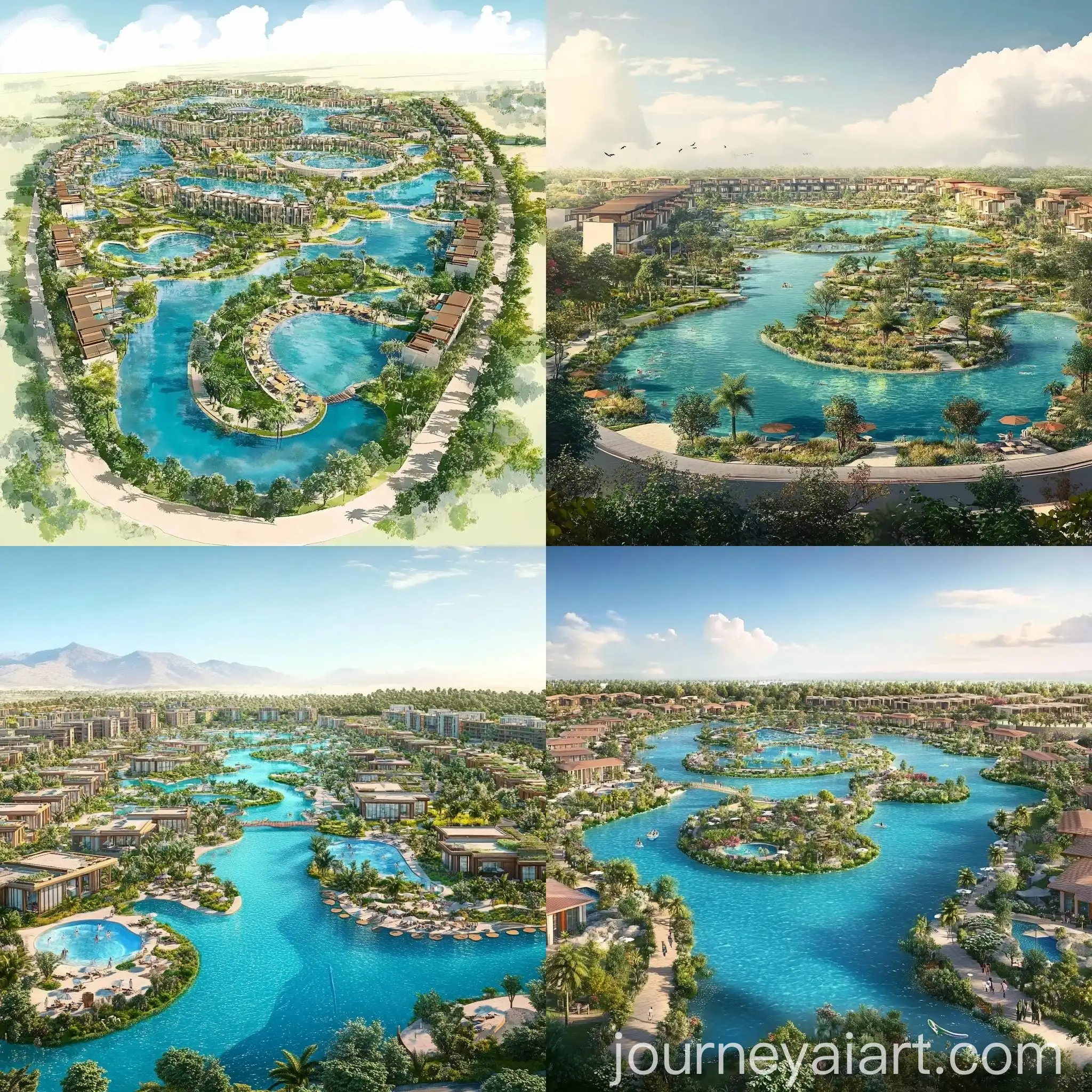 Modern-Resort-Compound-with-Aqua-Park-and-Villas-Amidst-Crystal-Lakes
