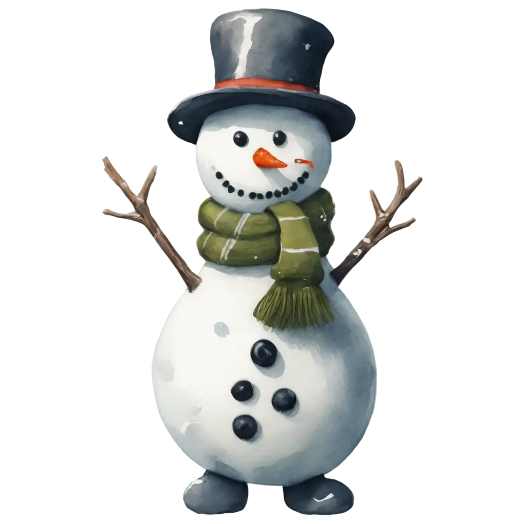 Snowman-PNG-Image-HighQuality-Transparent-Snowman-for-Creative-Use