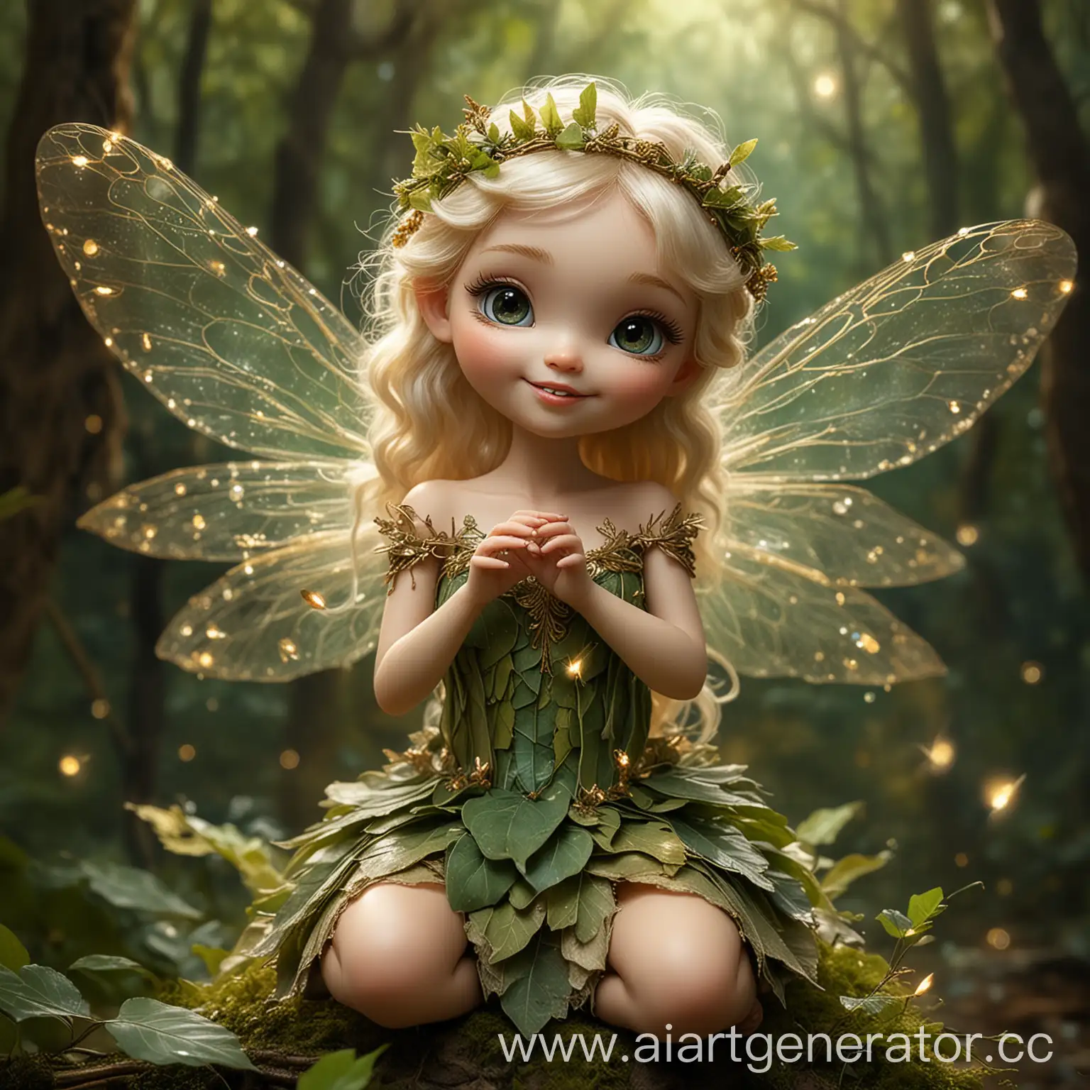 Miniature-Fairy-Perched-on-a-Human-Finger-in-an-Enchanted-Forest