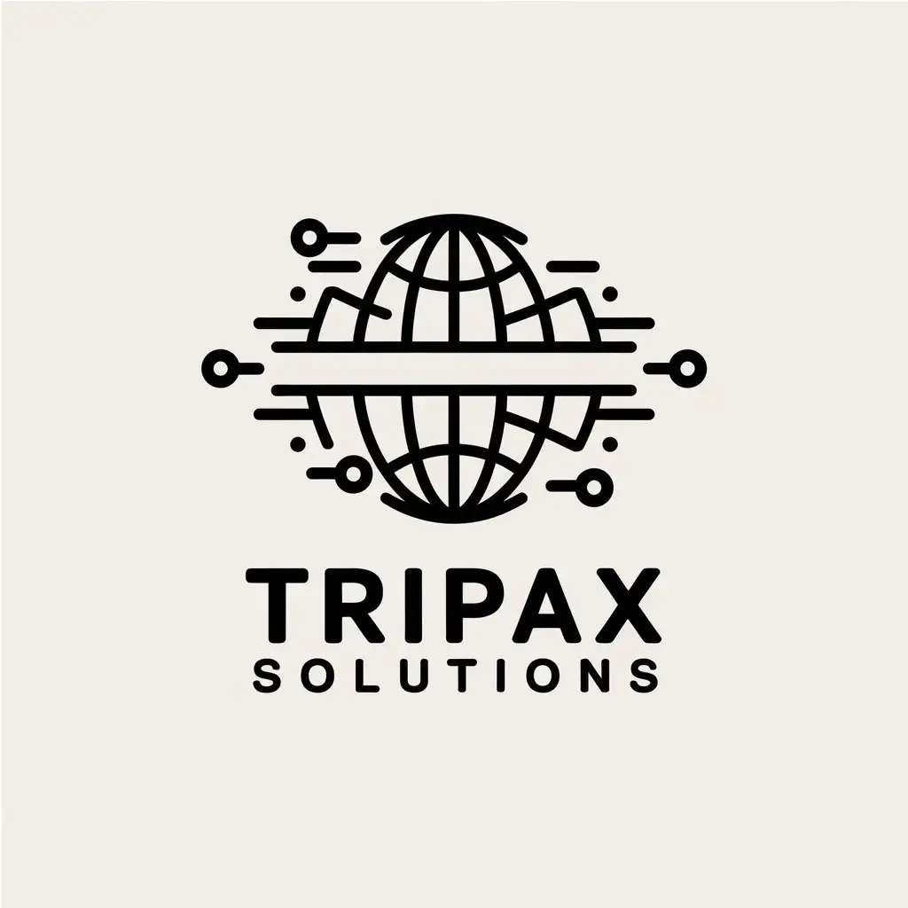 LOGO Design for Tripax Solutions Clean and Versatile Vector Logo Design