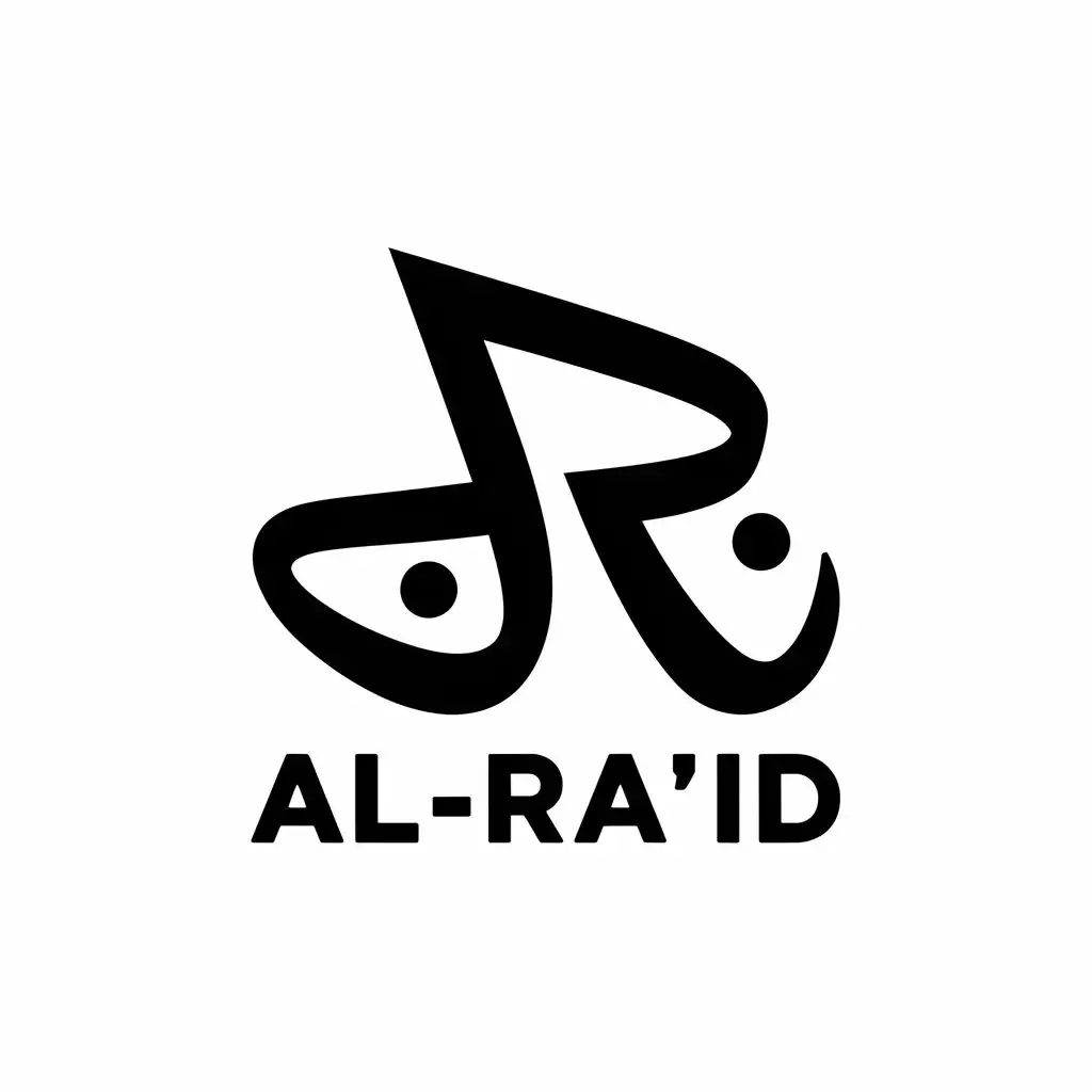 a vector logo design,with the text "Al-Ra'id", main symbol:crooked name,Moderate,be used in Automotive industry,clear background