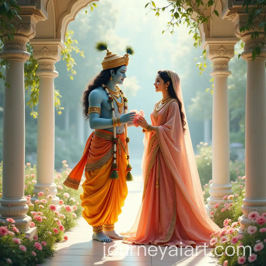 Radha-and-Krishna-in-a-Serene-White-Garden-with-Peacocks-and-MarbleAI-Art-Prompt-Expansion-Fountains