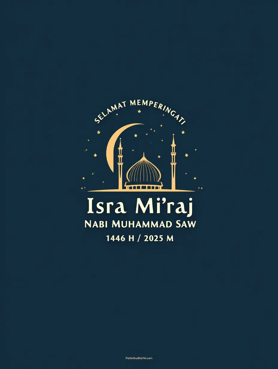 Elegant-Islamic-Logo-for-Isra-Miraj-Nabi-Muhammad-SAW-Commemoration